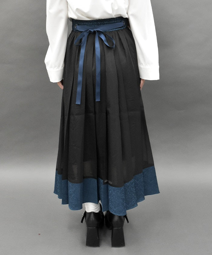 Oriental Pleated Skirt