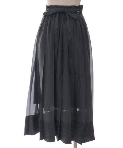 Oriental Pleated Skirt