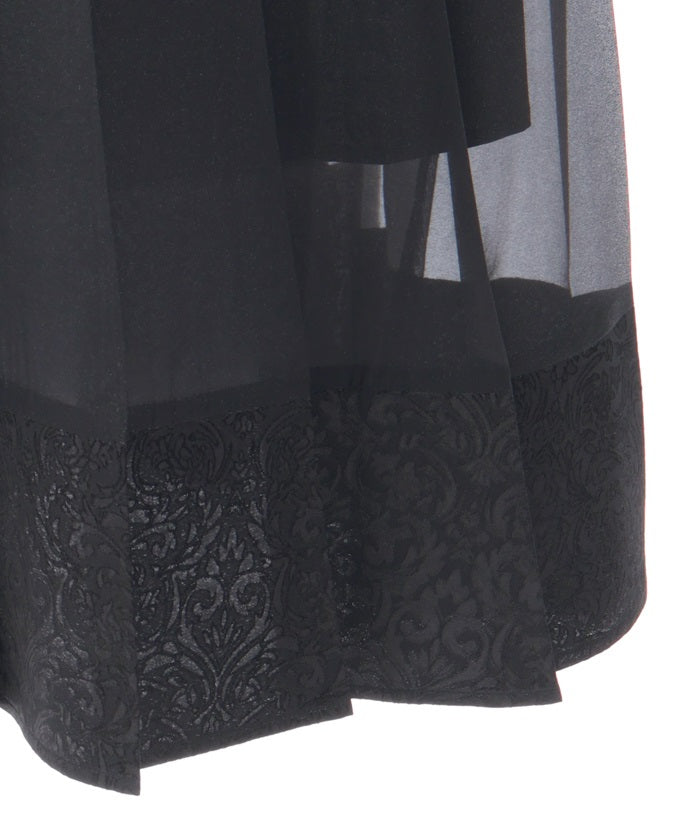 Oriental Pleated Skirt