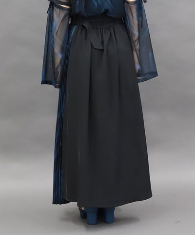 Pleated Panel Skirt