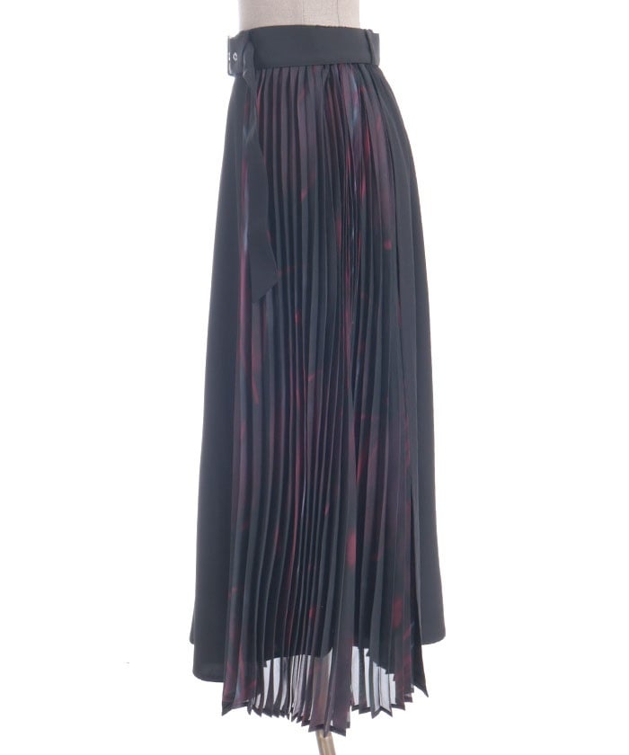 Pleated Panel Skirt