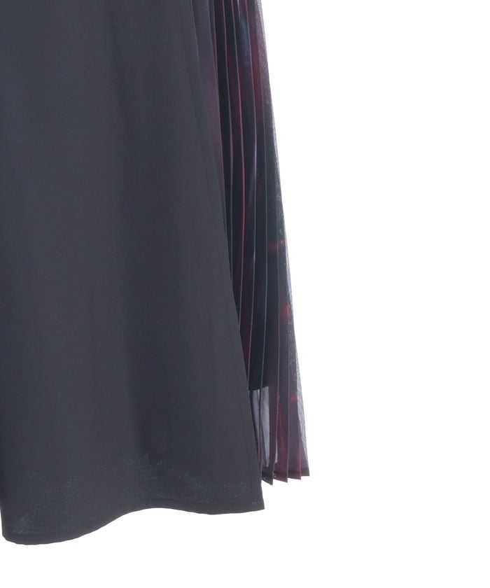 Pleated Panel Skirt