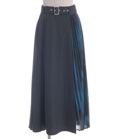 Pleated Panel Skirt