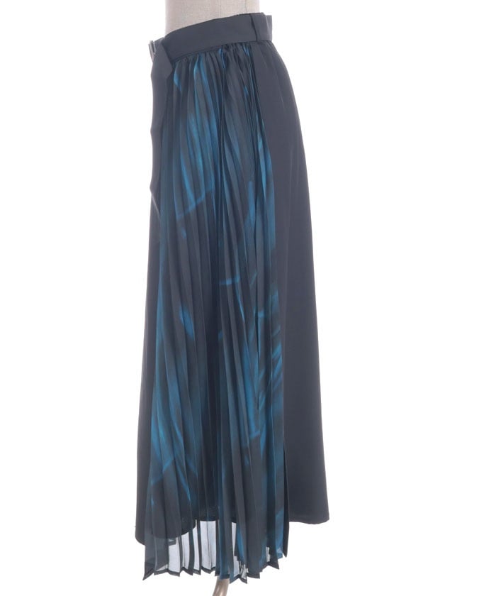 Pleated Panel Skirt