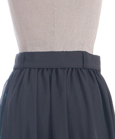 Pleated Panel Skirt