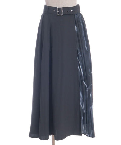 Pleated Panel Skirt