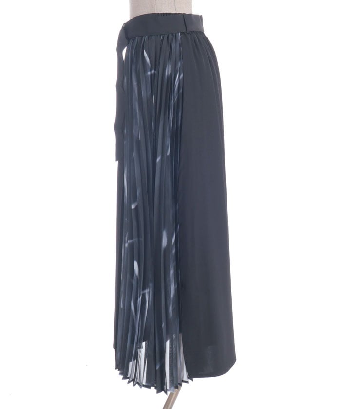Pleated Panel Skirt