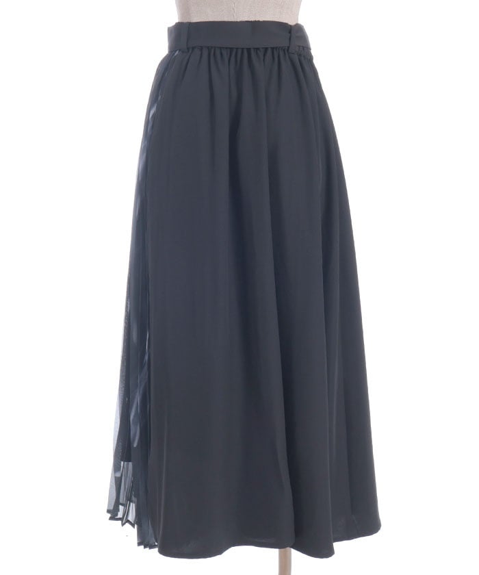 Pleated Panel Skirt