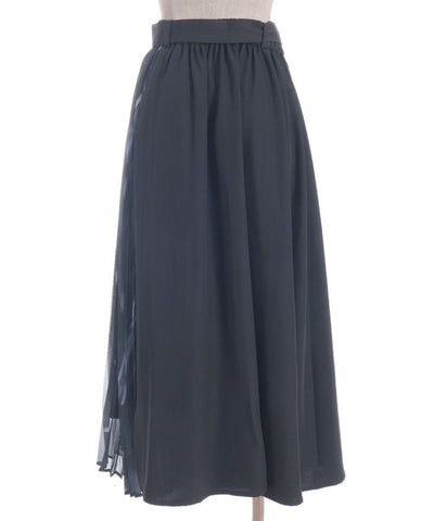 Pleated Panel Skirt