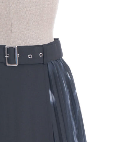 Pleated Panel Skirt