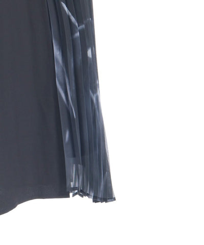 Pleated Panel Skirt