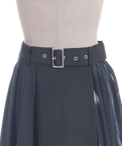 Pleated Panel Skirt