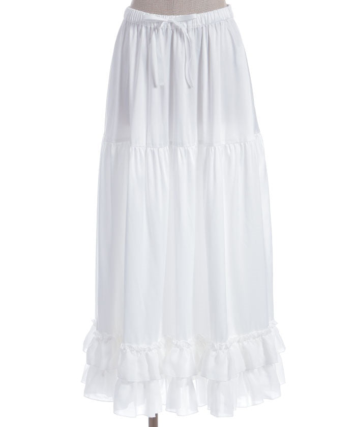 Long Frill Pettiskirt