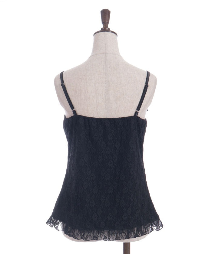 Lacy Big Ribbon Camisole – axes femme from JAPAN