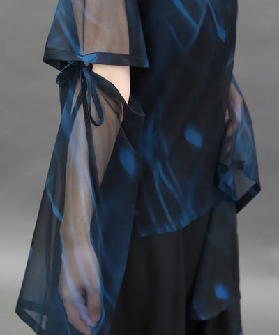 Marbled Sheer Top