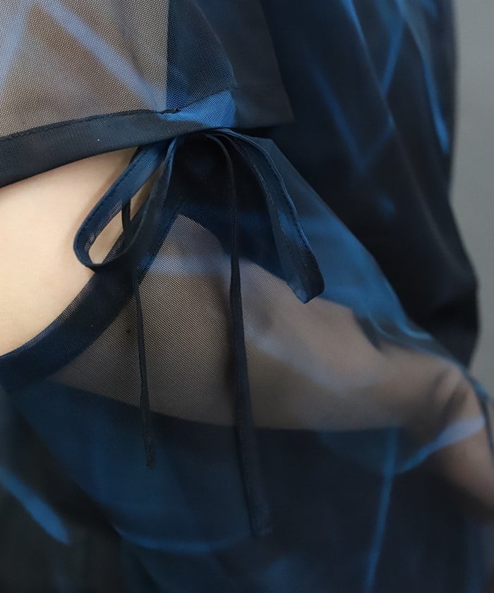 Marbled Sheer Top