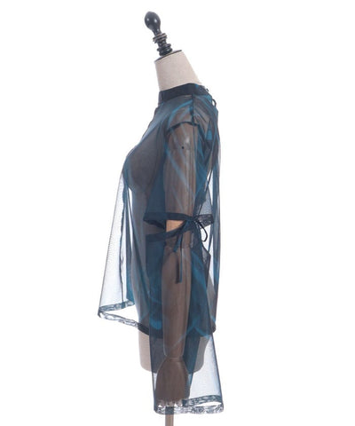Marbled Sheer Top