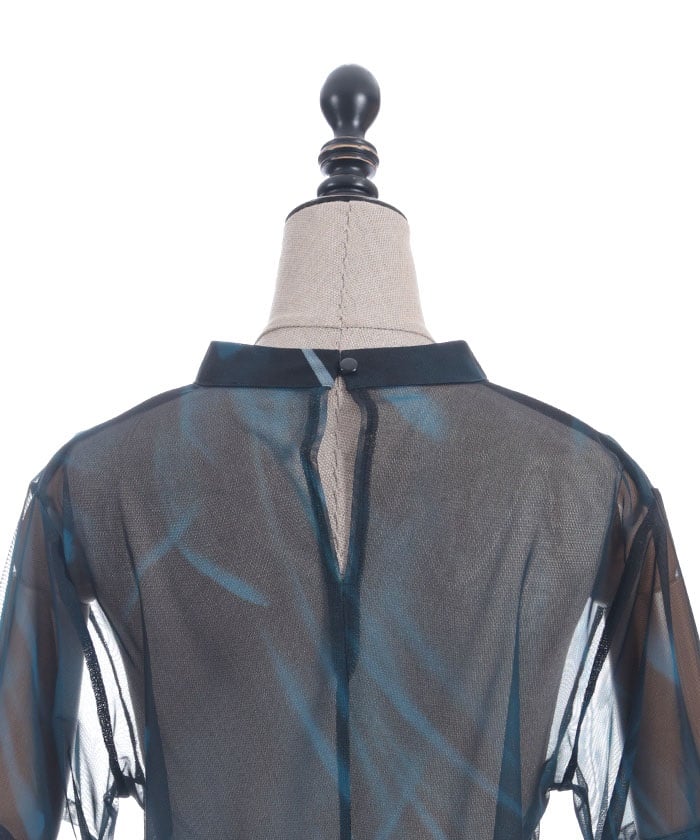 Marbled Sheer Top