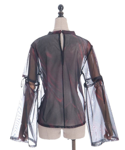 Marbled Sheer Top