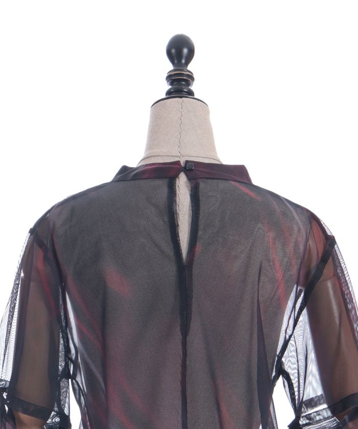 Marbled Sheer Top