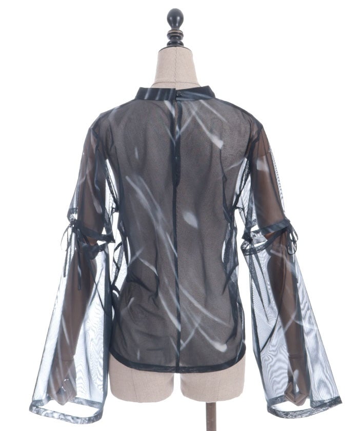 Marbled Sheer Top