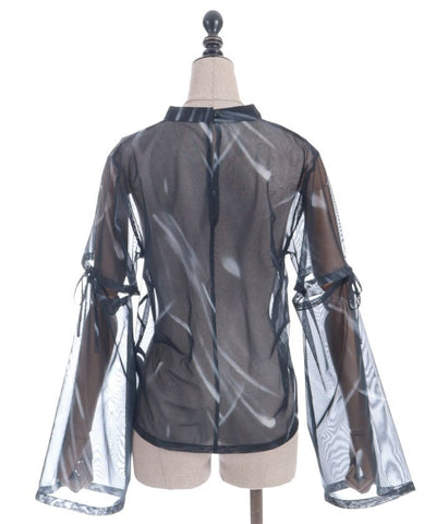 Marbled Sheer Top