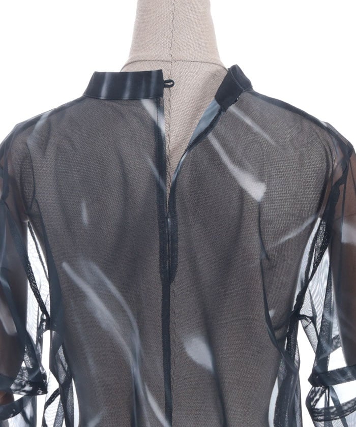 Marbled Sheer Top