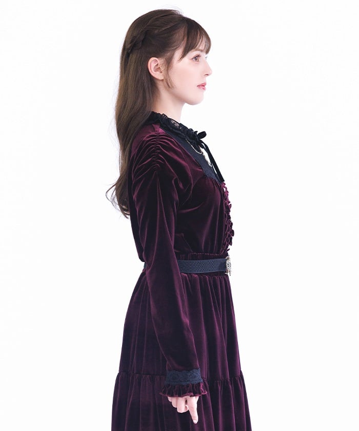 Blocking Velour Pullover