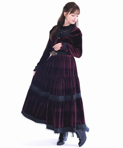 Blocking Velour Pullover