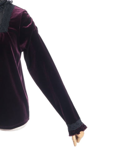 Blocking Velour Pullover