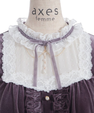 Blocking Velour Pullover