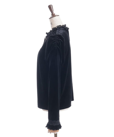 Blocking Velour Pullover