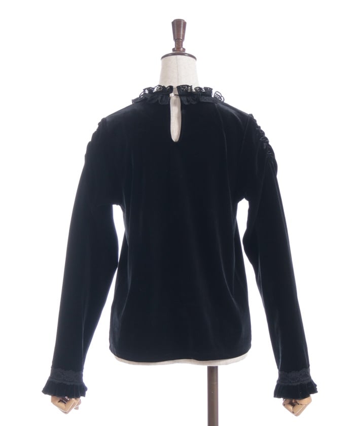 Blocking Velour Pullover