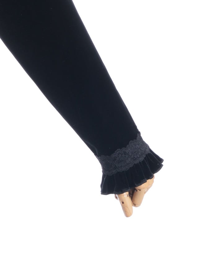 Blocking Velour Pullover