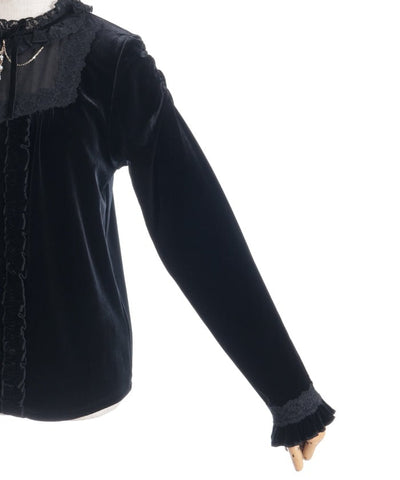 Blocking Velour Pullover