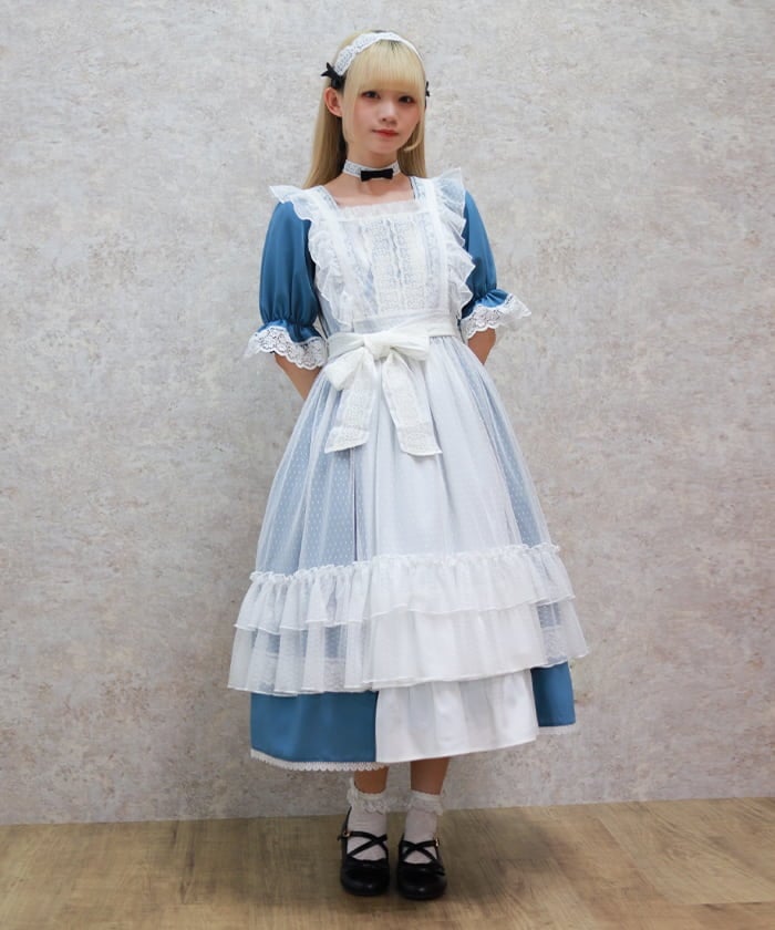 Dotted Tulle Apron – axes femme from JAPAN