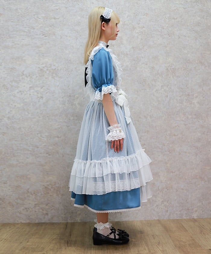 Dotted Tulle Apron – axes femme from JAPAN