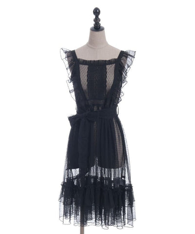 Dotted Tulle Apron
