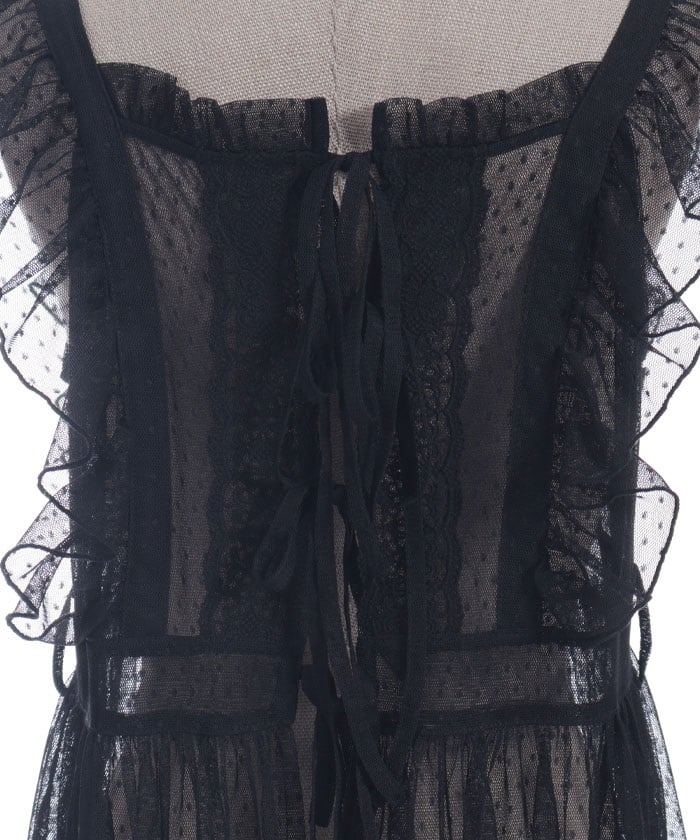 Dotted Tulle Apron