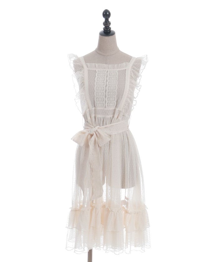 Dotted Tulle Apron