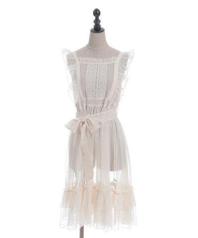 Dotted Tulle Apron