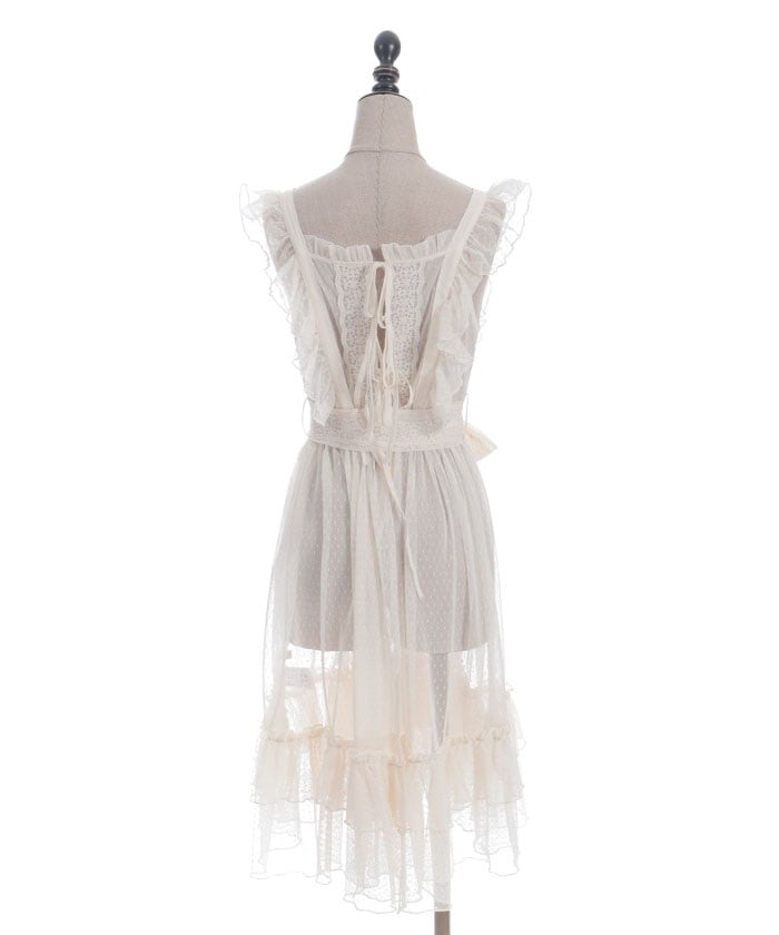 Dotted Tulle Apron