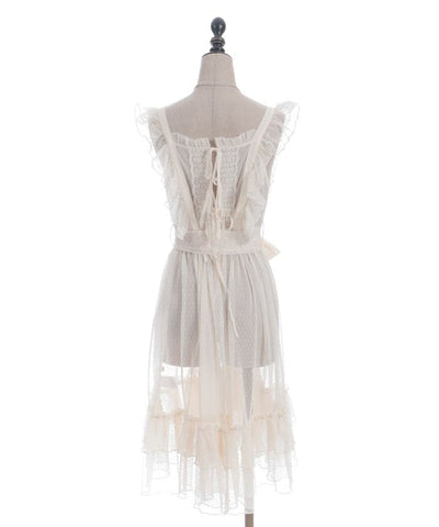 Dotted Tulle Apron