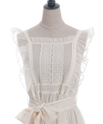 Dotted Tulle Apron