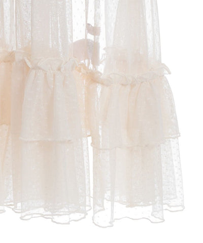 Dotted Tulle Apron