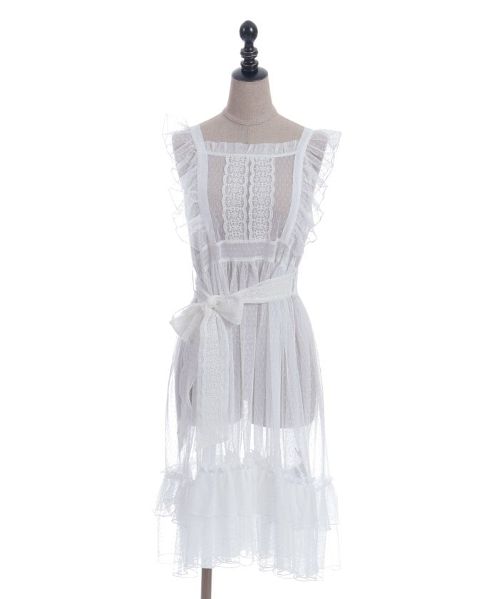Dotted Tulle Apron