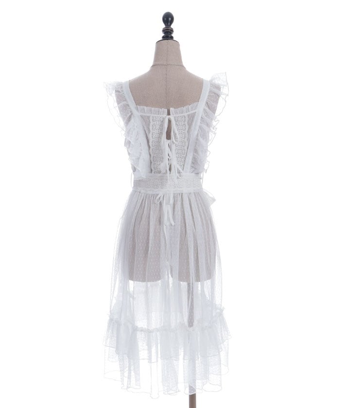 Dotted Tulle Apron