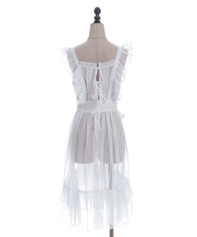 Dotted Tulle Apron