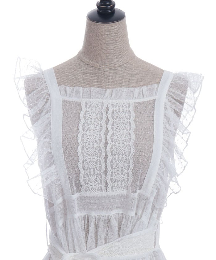 Dotted Tulle Apron