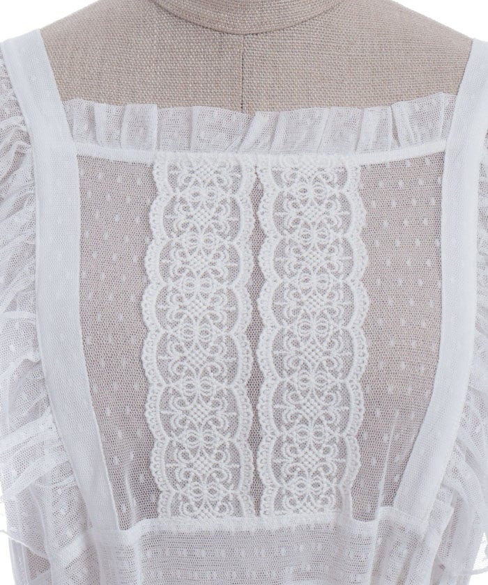 Dotted Tulle Apron